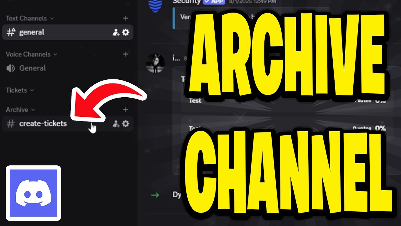 Как заархивировать канал Discord