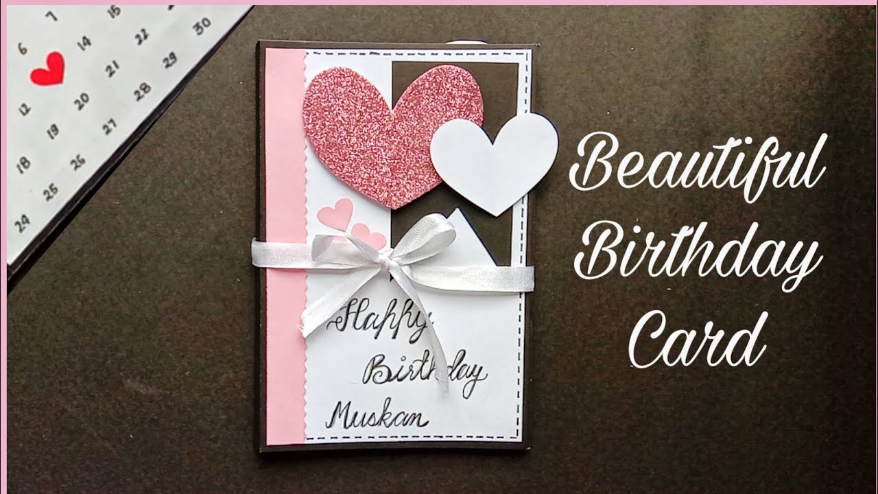 Beautiful Birthday card making at home/ best friend Card making/ homemade Card's