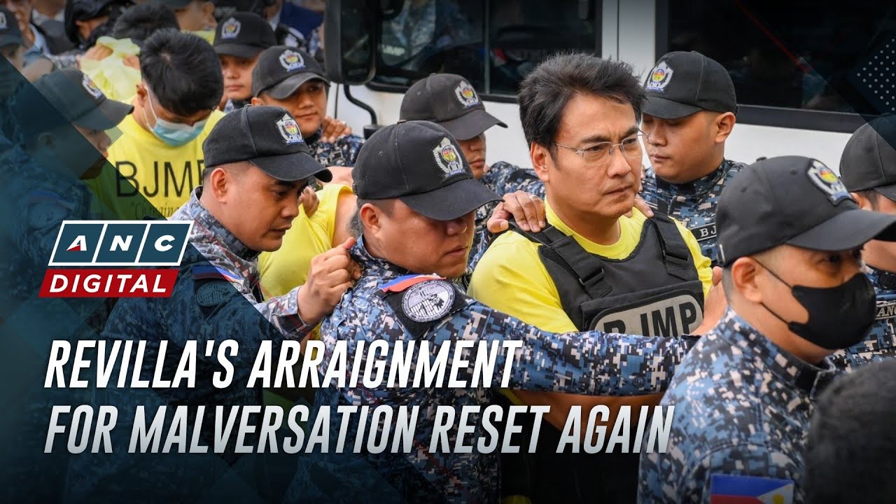 Revilla's arraignment rescheduled anew; Ex-DPWH officials enter not guilty pleas | ANC