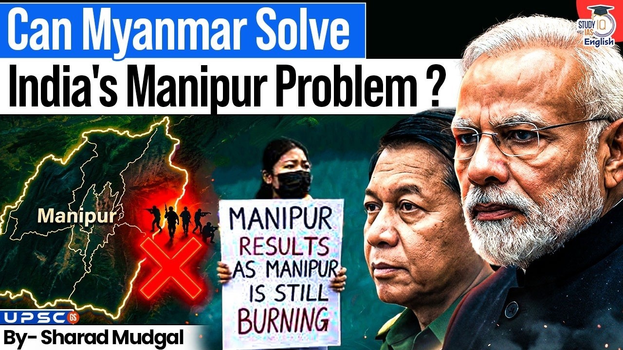 End of Manipur Insurgency? | How Myanmar Holds Key to Peace in Manipur? | StudyIQ IAS English