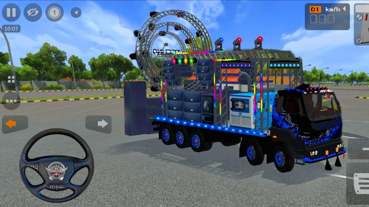 Indian dj Truck bus simulator Indonesia ! Dj truck game ! Dj truck mod Bussid ! Hindi remix song