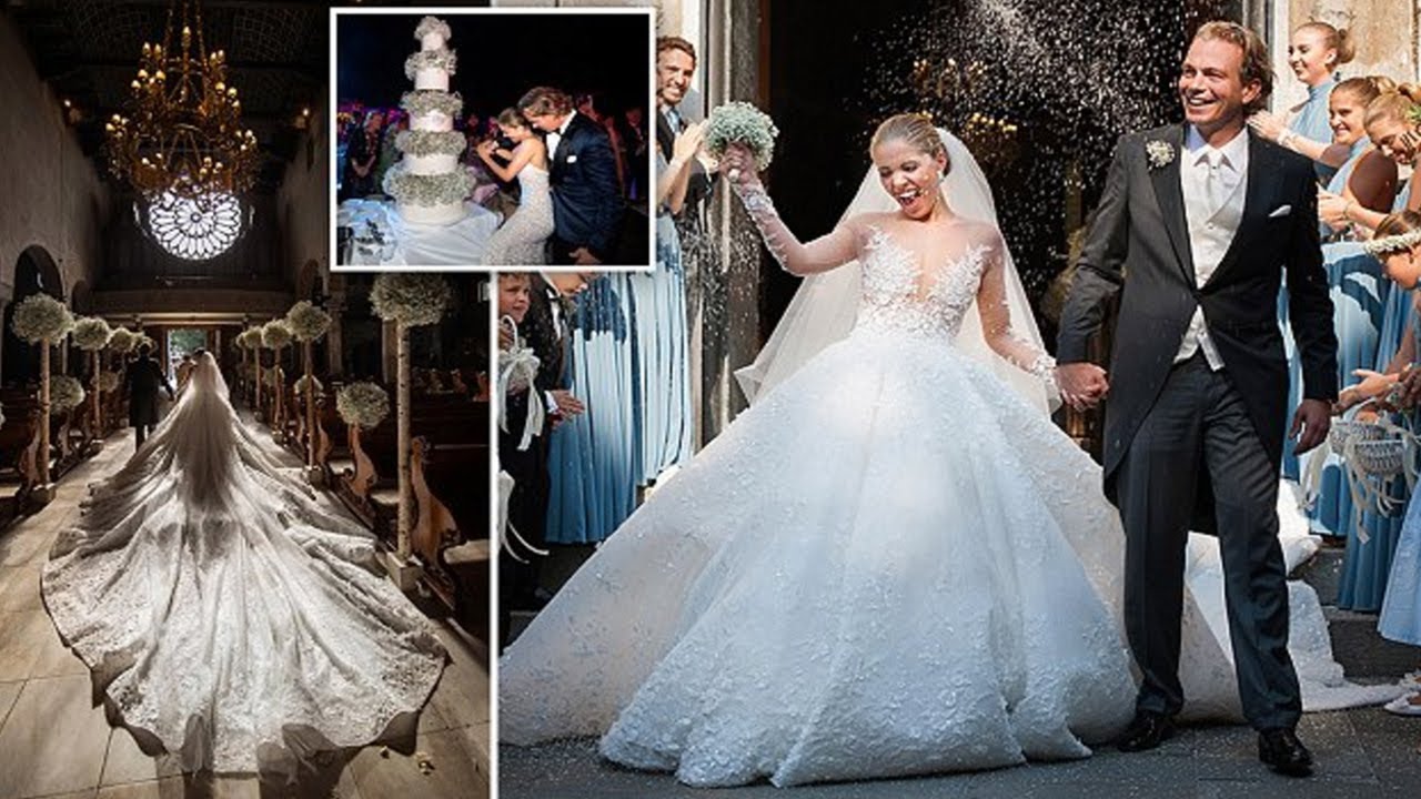 Victoria Swarovski, marries property mogul in lavish Italian wedding (and wears a £700k dress)
