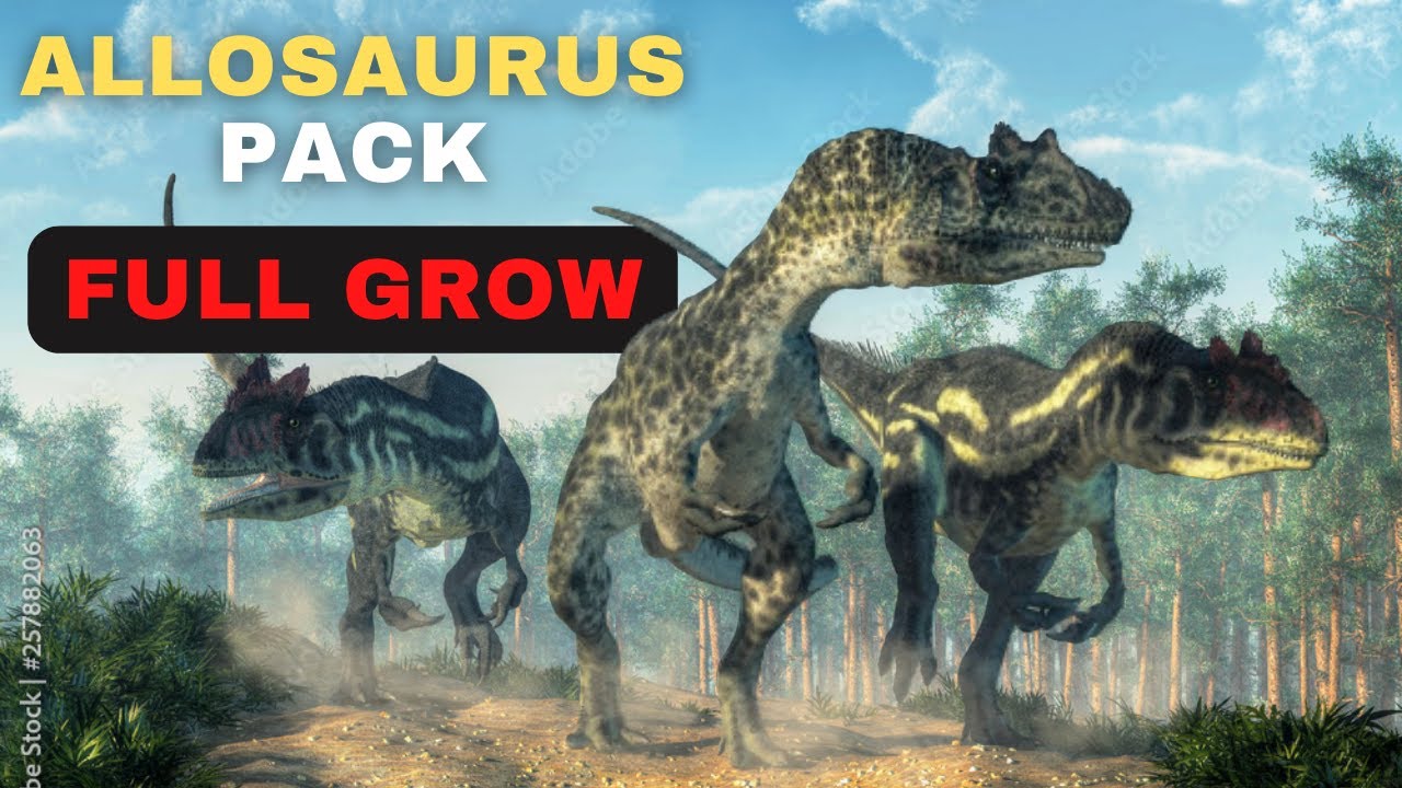 Allosaurus Pack Full Grow - The Isle Legacy No Commentary