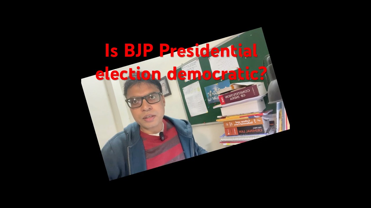 #BJP Presidencial election is democratic? #nitinnabin #TSS Politics by @thesureshspeaks