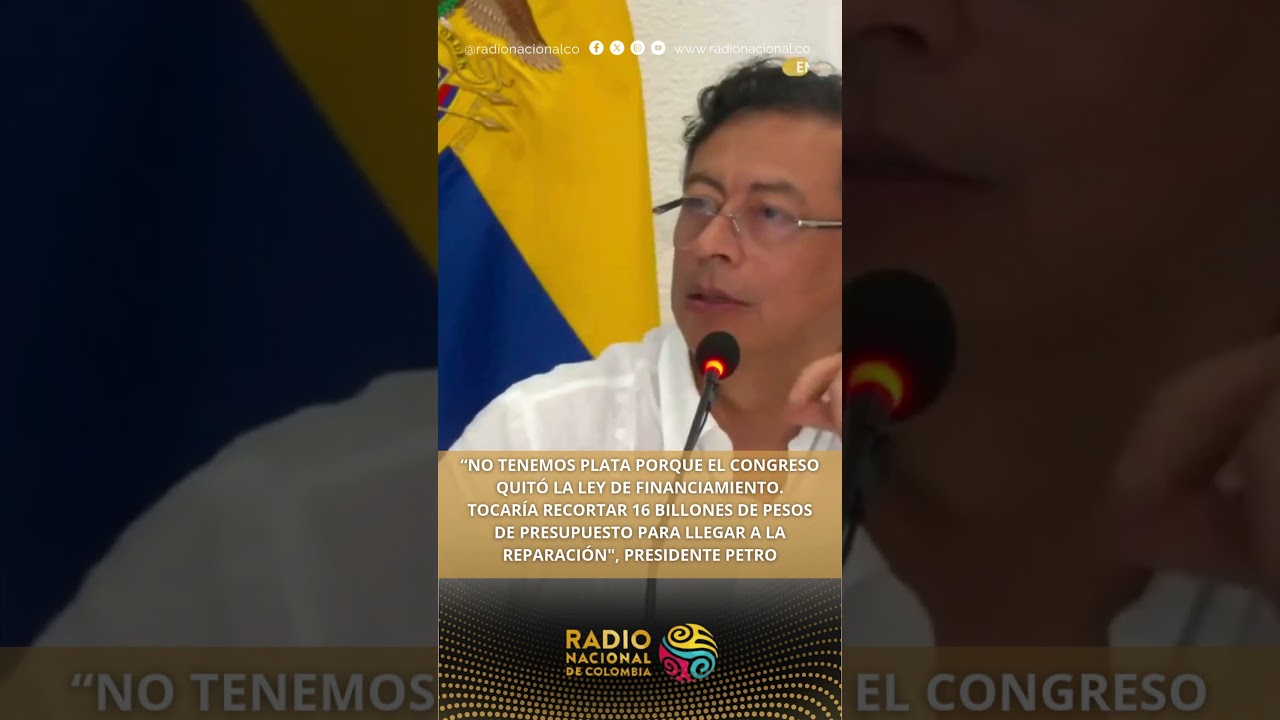 &ldquo;No tenemos plata porque el Congreso quit&oacute; la ley de financiamiento