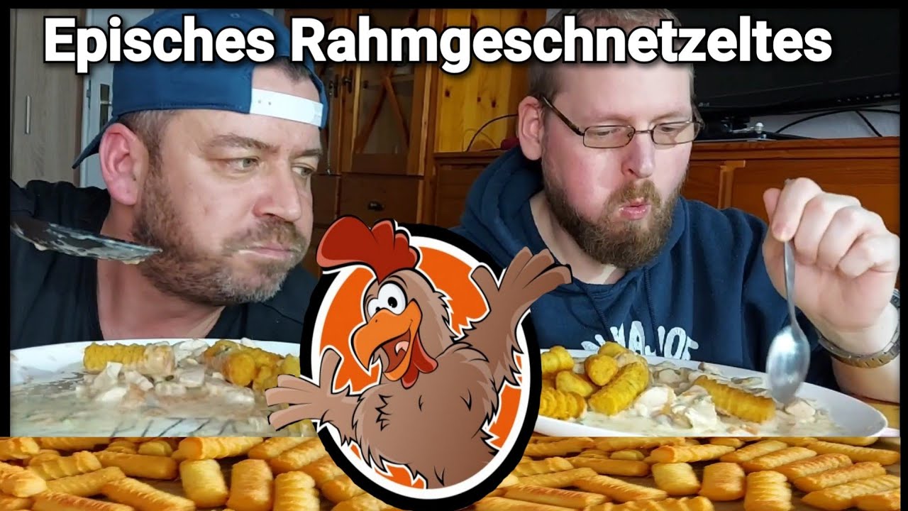 HÄHNCHENGESCHNETZELTES IN CHAMPIGNON-SAHNE-SAUCE MIT KROKETTEN |MUKBANG| HEUTE KOCHT STEFAN |