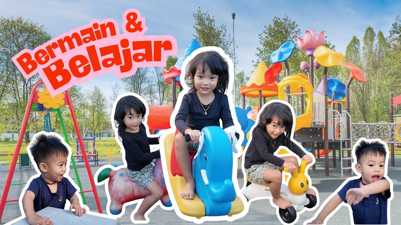 Khei & Devan Les Dance & Gymnastics Seru! Bertemu teman-teman | Lanjut Main di Playground Rumah 😍