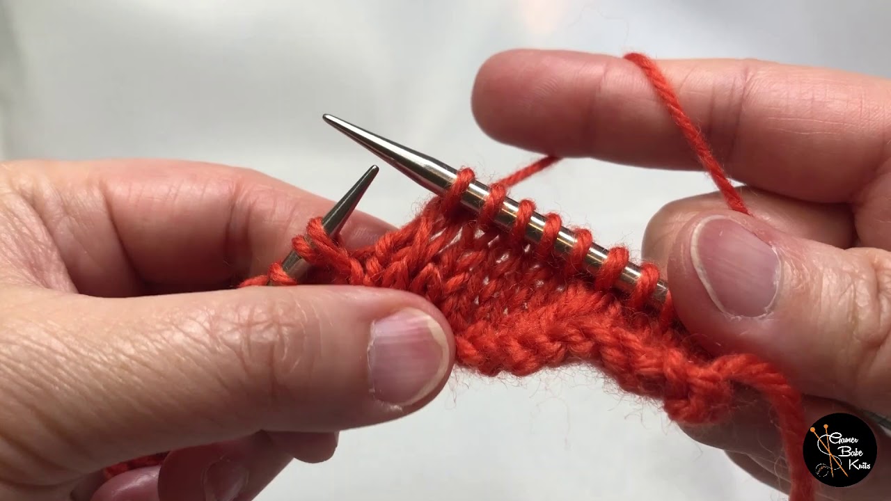 Right-Leaning Double Decrease with Slip Stitches