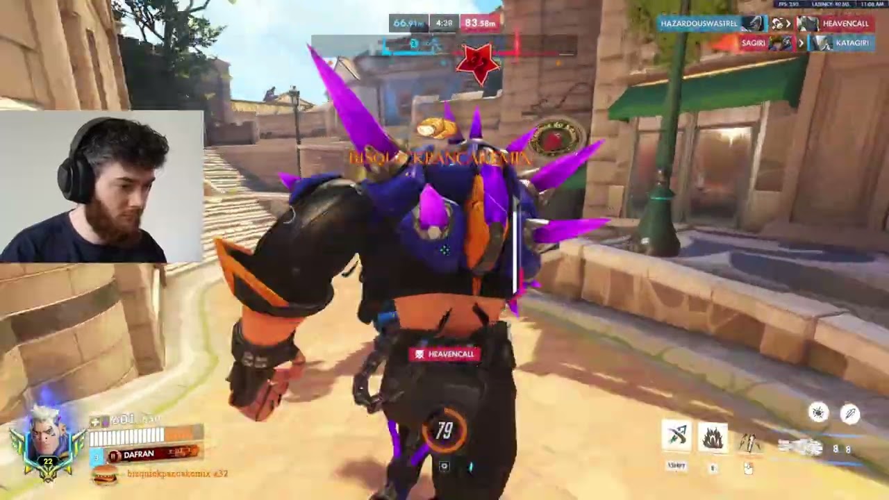 Dafran Masters Hazard &ndash; 30 Elims Gameplay Overwatch Season 2 Top 500