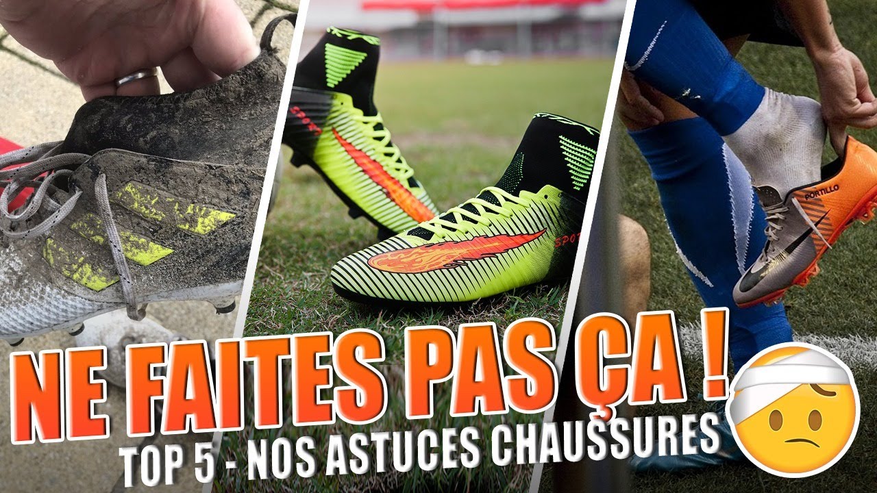 5 choses à NE PAS FAIRE avec ses chaussures de foot - Web TV footpack.