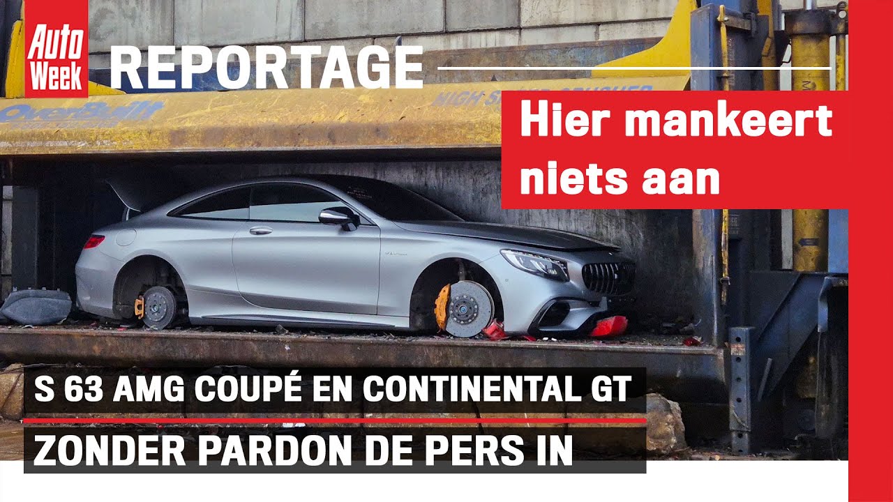Deze 'criminele' Bentley en Mercedes-AMG worden zonder pardon gesloopt - Reportage