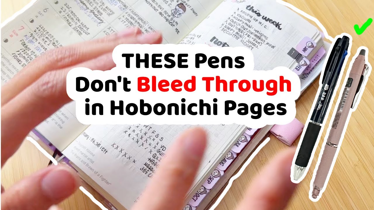 BEST Pens to Use In Your Hobonichi Planners (My Personal Experience)