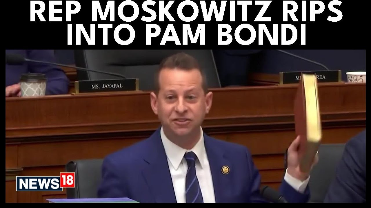 Jared Moskowitz Slams Pam Bondi Over Epstein Files and 'Trump Bible' in Heated Exchange