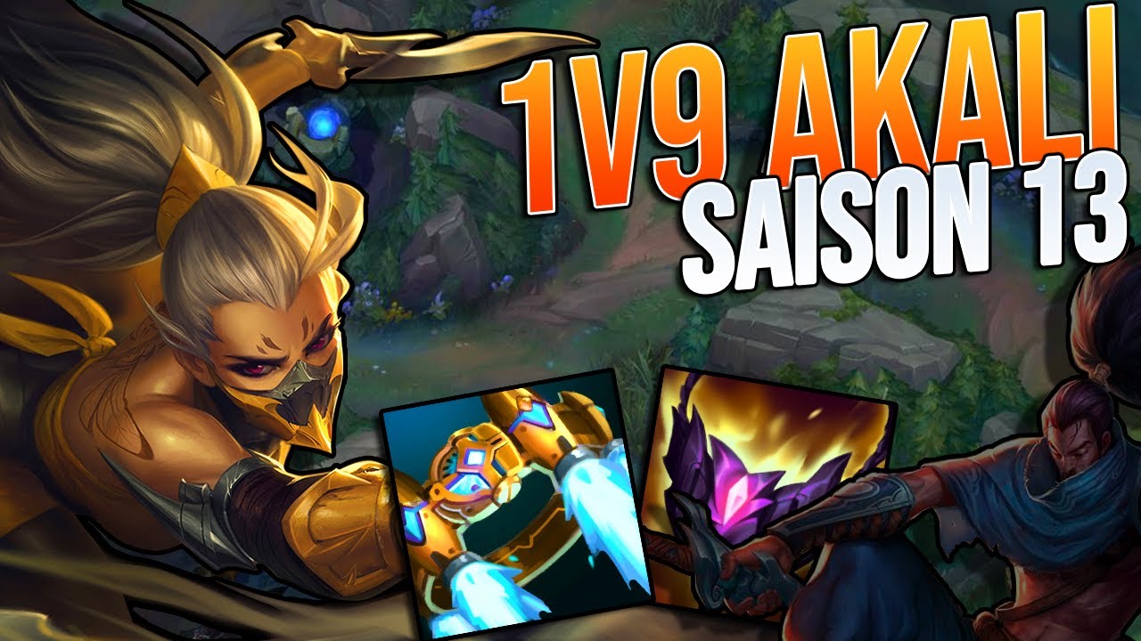 Comment CARRY avec AKALI EN SAISON 13 (1v5 en diamant)
