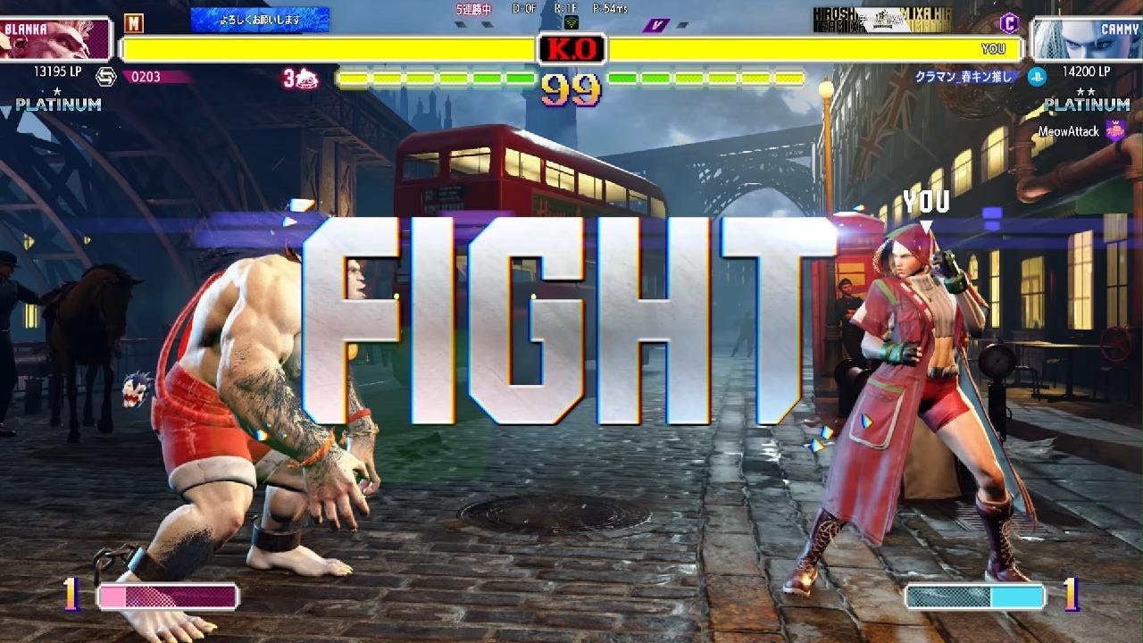 スト6　キャミィでランクマ　VSブランカ