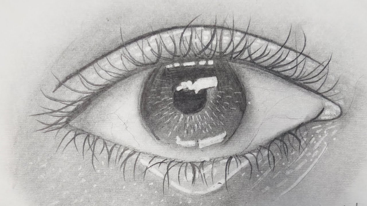 How to draw a realistic eye step by step...?#eyedrawing #realisticdrawing #graphiteart #sketchartist