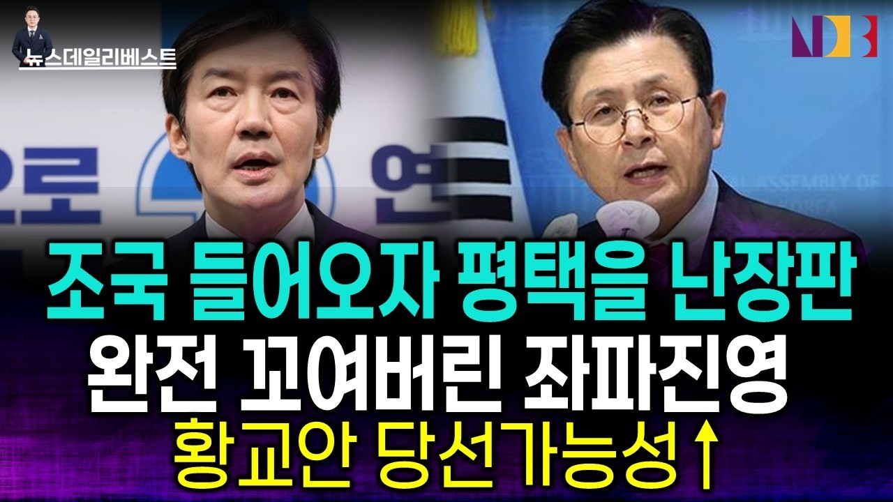 조국 들어오자 평택을 난장판