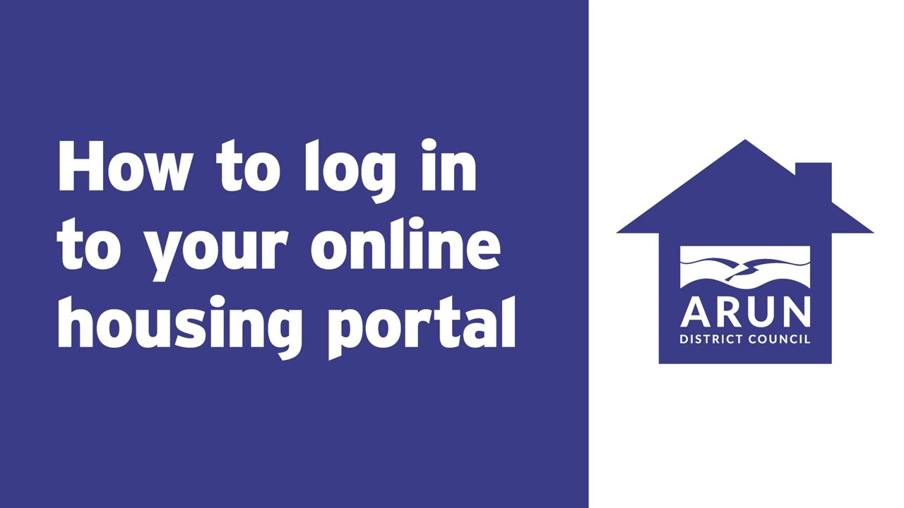 Housing Portal - how to log in to your online account