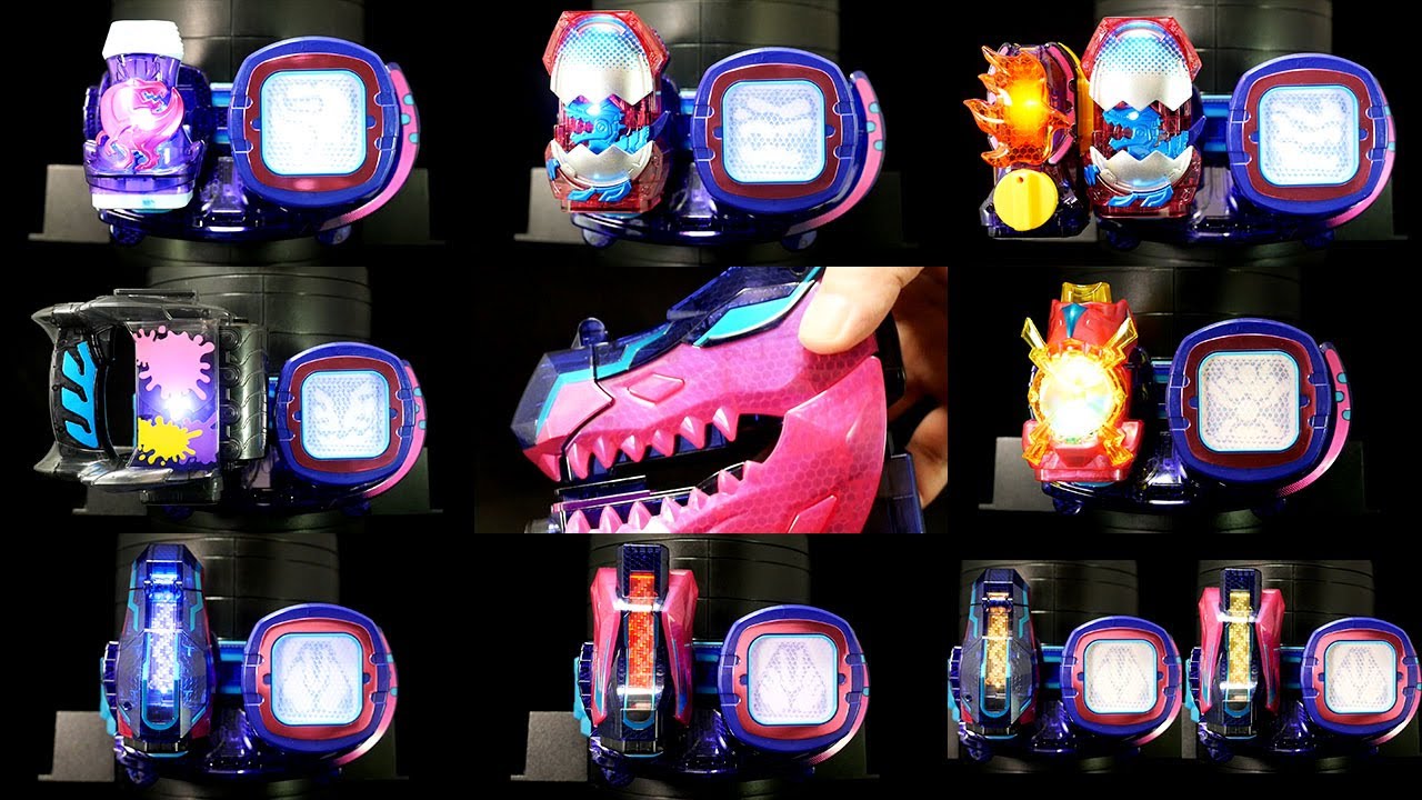 「全フォーム変身！」仮面ライダーリバイス【ギファードレックス】【サンダーゲイル】【ボルケーノ】【バリッドレックス】【ローリング】【レックス】バイスタンプ Kamen Rider Revice