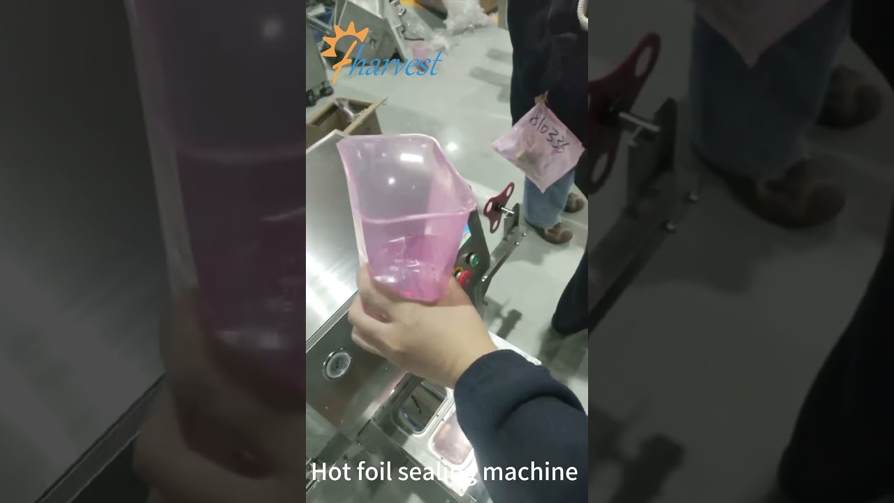 Hot Foil Sealing Machine for Container , plastic Cup Sealer Machine , Cup heat sealing machine