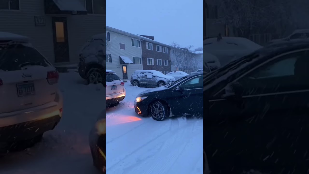 Short vlog Travel in snow time 