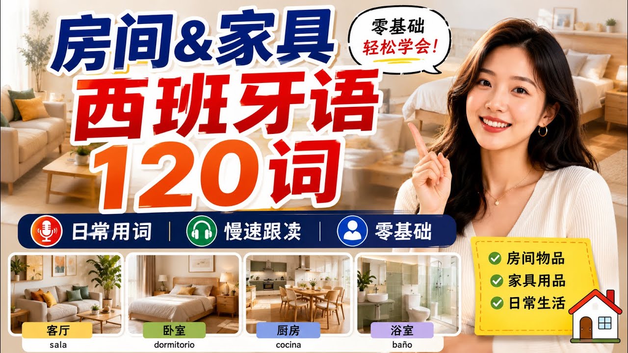 120个家庭核心西语词汇#西班牙语 #西语词汇 #西语学习 #家庭西班牙语 #西语单词#家庭词汇 #家居西语 #分类词汇 #视觉学习 #西语入门#语言学习  #自我提升