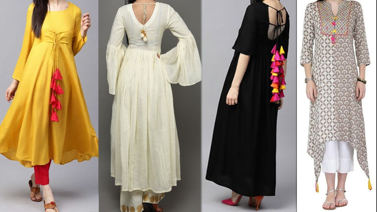 tassel long kurti designs FOR LADIES + WOMANS