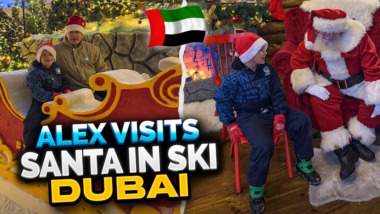 Alex Experienced the MOST Magical Christmas in Ski Dubai 4k!