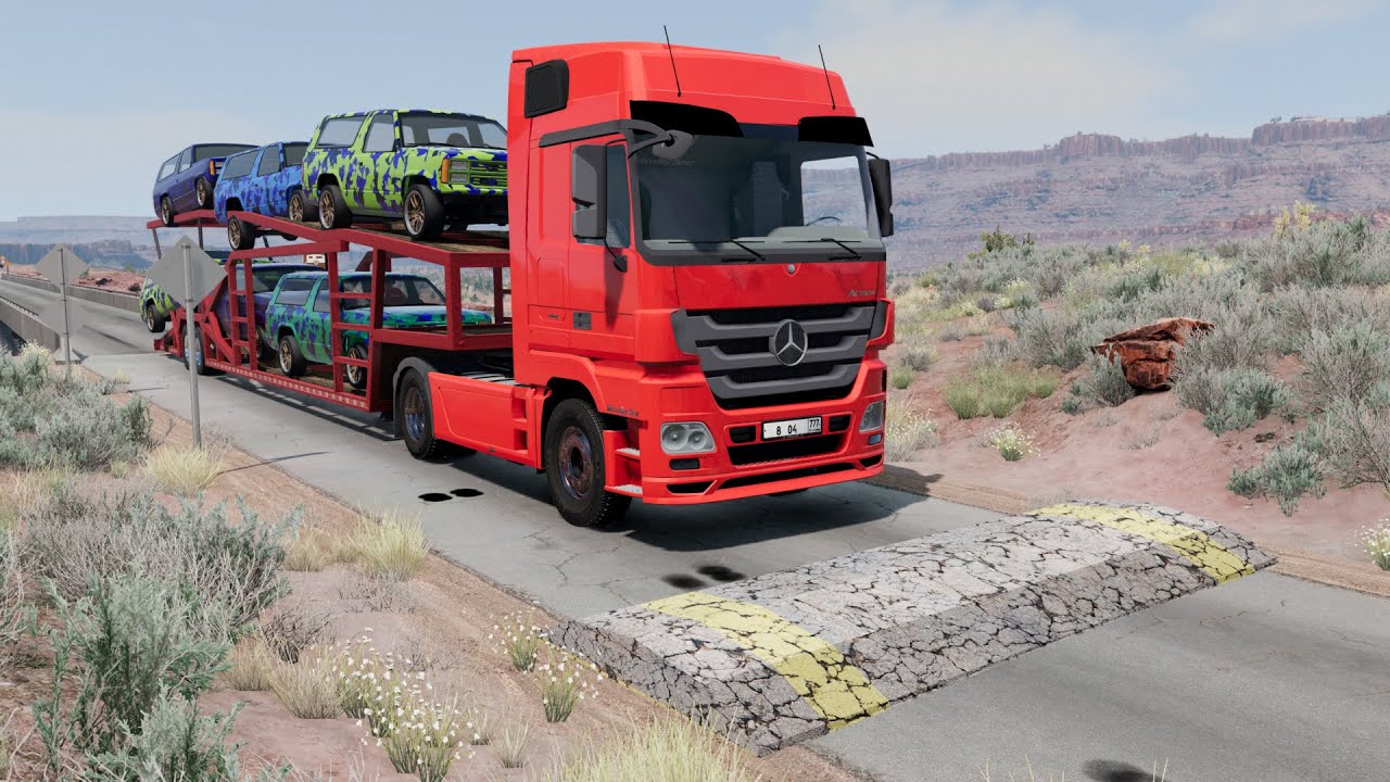 Trucks vs SpeedBump #83 - BeamNG.Drive
