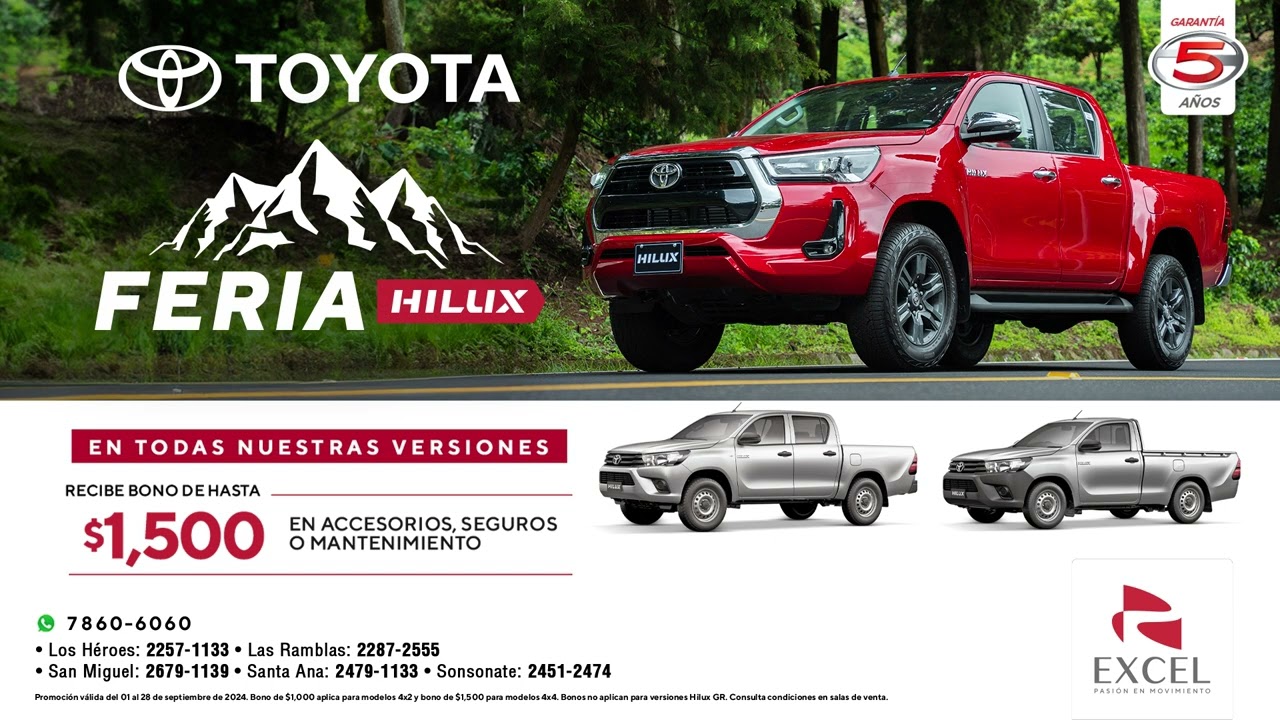 Llega la Feria Hilux con ofertas irresistibles.
