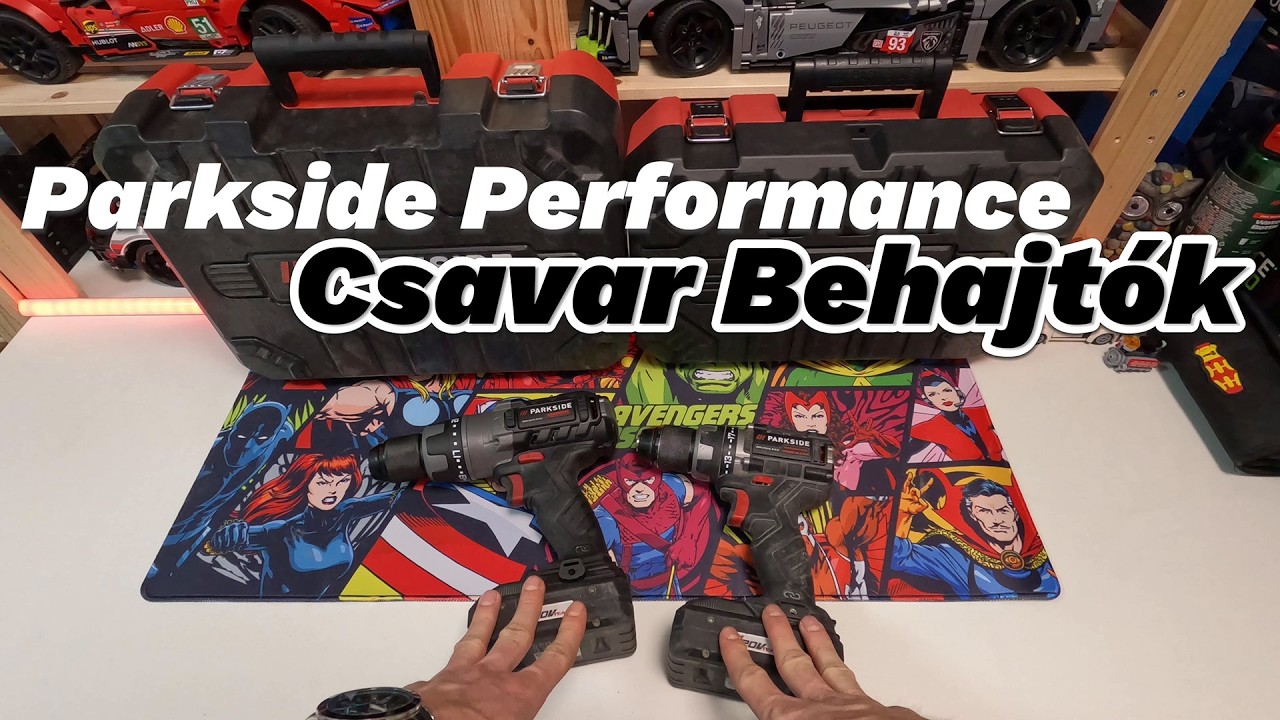 Parkside Performance Akkus fúró-csavarozók Bemutató - PABSP 20 Li C4 - PSBSAP 20-Li B3 - Vélemény