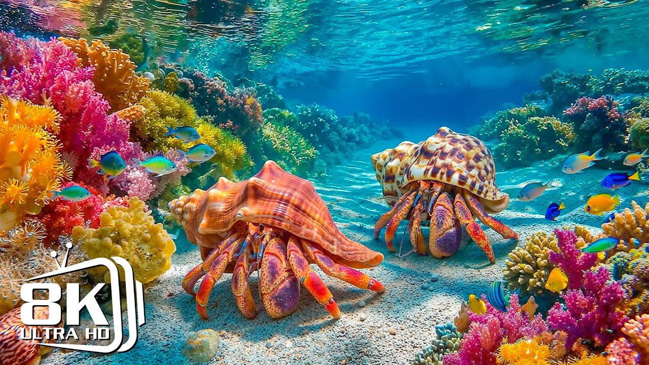 Ocean Peace 8K 🌊 Calm Fish and Coral in Gentle Motion