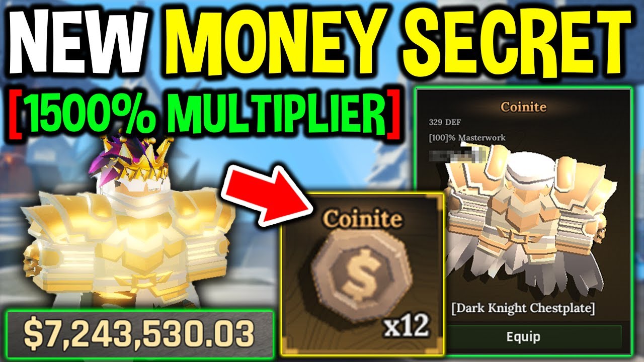 Testing NEW SECRET 1500% MONEY MULTIPLIER COINITE in The Forge Roblox