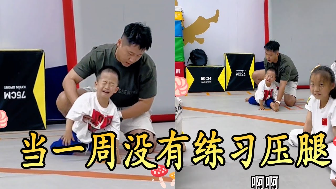 当小王子一周没有练习压腿