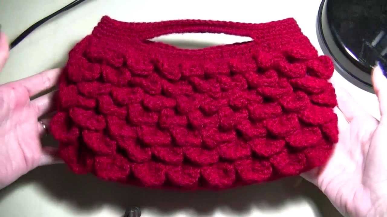 Mini Tutorial - Bag Handles - Crocodile Stitch Bag