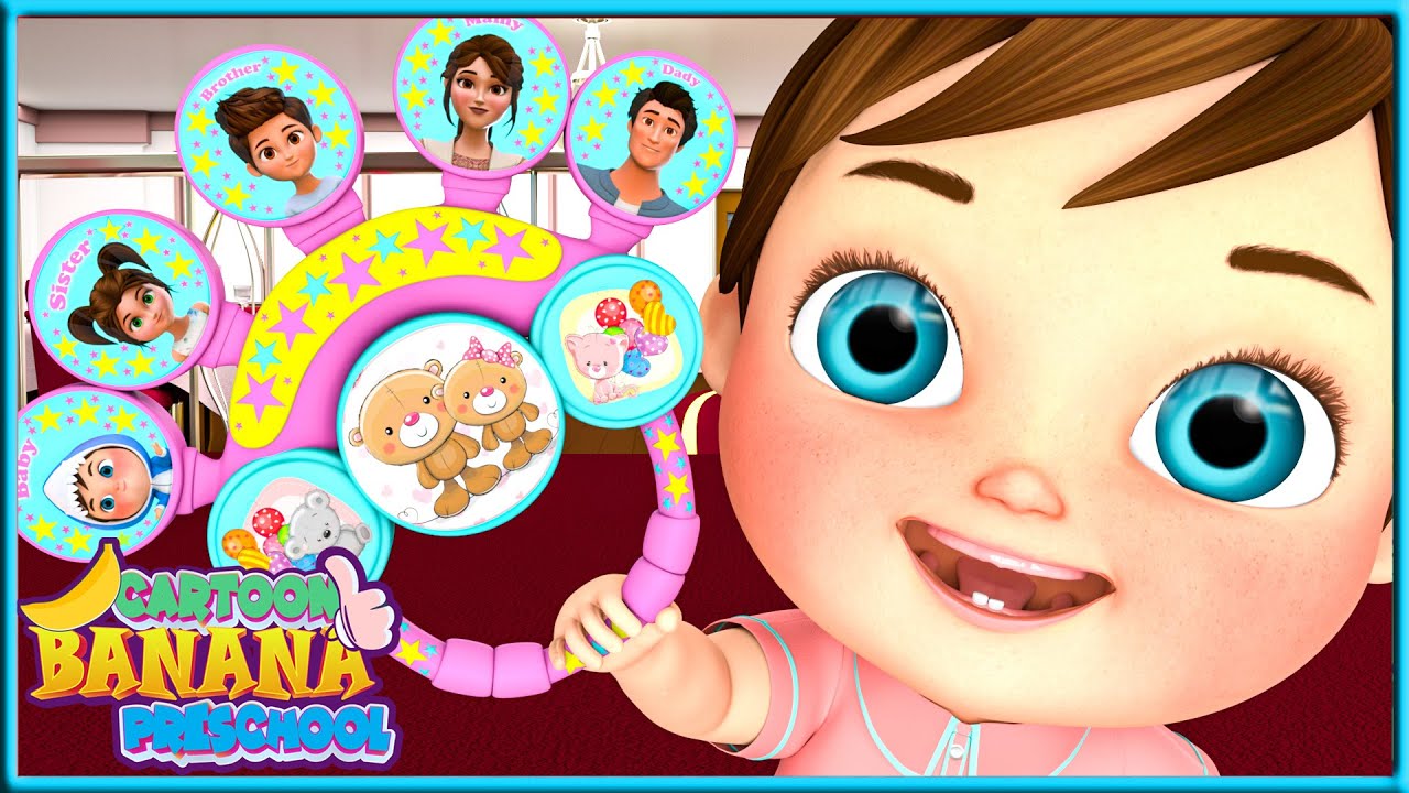 How Many Fingers? Bath + More Nursery Rhymes & Kids Songs - Banana Cartoon Sign Language