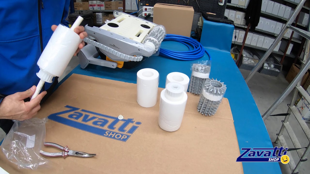 How to install or replace kanebo brushes in a Dolphin pool robot?