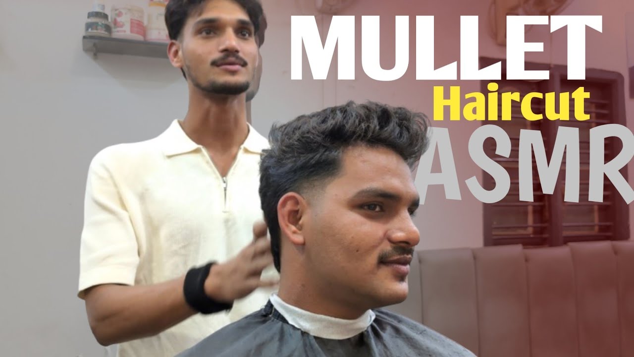ASMR💈 HAIRCUT 💇‍♂️(TRIMMER & ✂️SCISSORS ) NO TALKING 🔇[ 4K ] #asmr #haircutasmr #india 