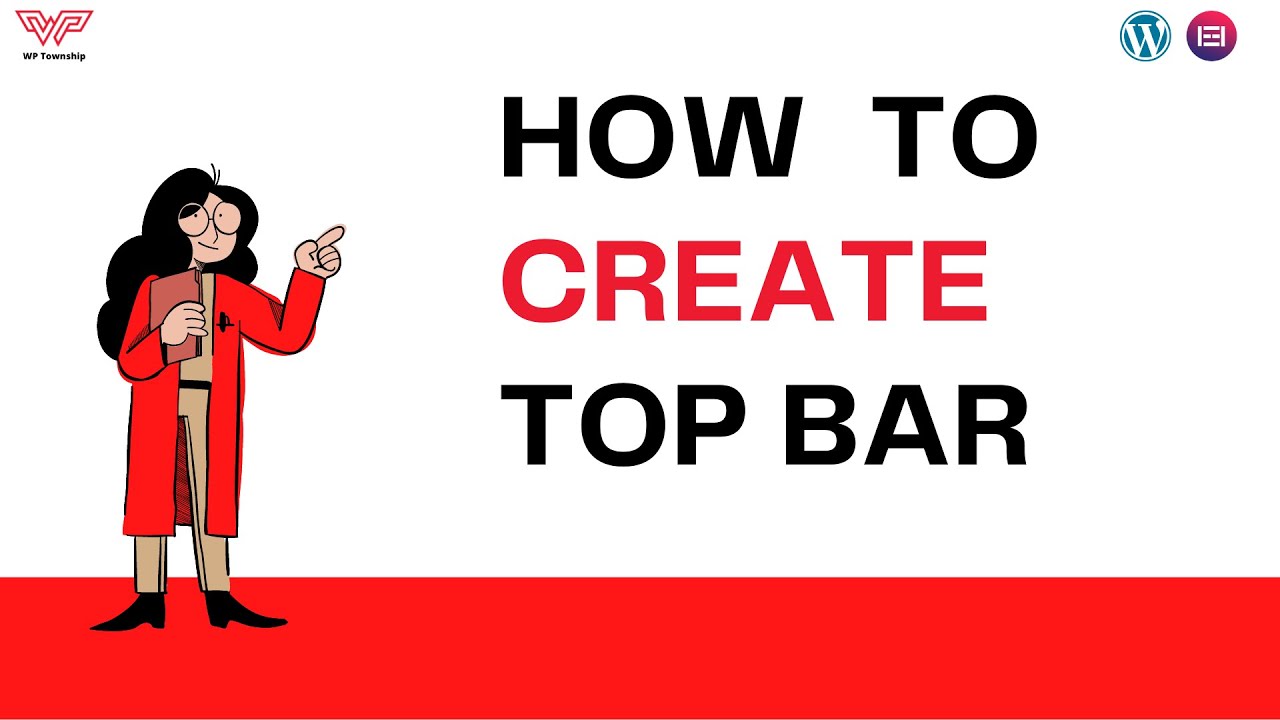 How to Create Top Bar using Elementor in WordPress for Free | 2022 | Elementor