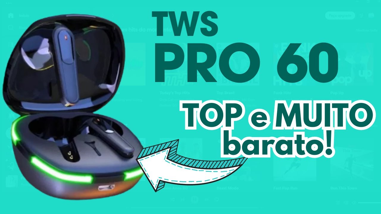 TWS Air PRO 60: O Melhor Fone de Ouvido Baratinho do Mercado? Fone Barato do Aliexpress