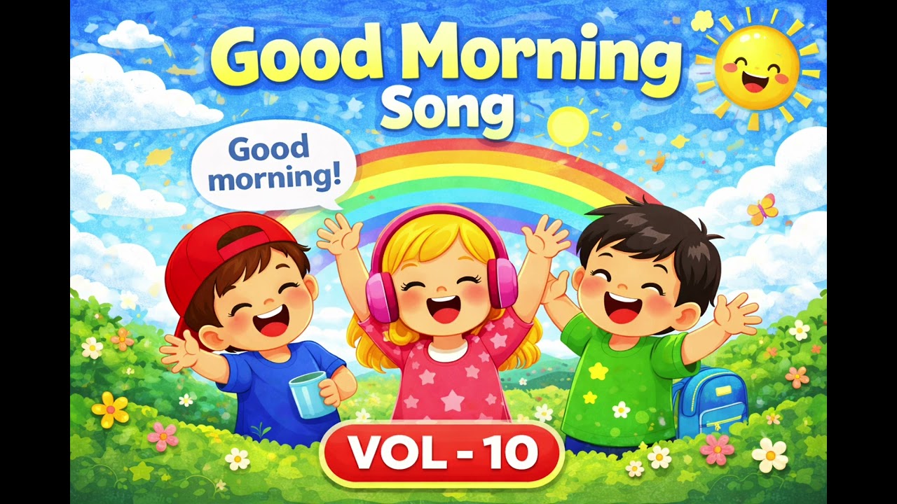 Good Morning Song for Kids 🌞 | Nursery Rhymes | Vol-10