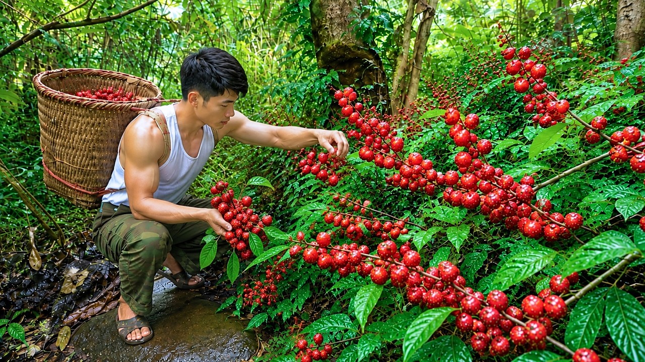 Harvesting a Unique Wild Fruit That Grows Only in Damp Forest Areas | Mr. Tinh&rsquo;s Life