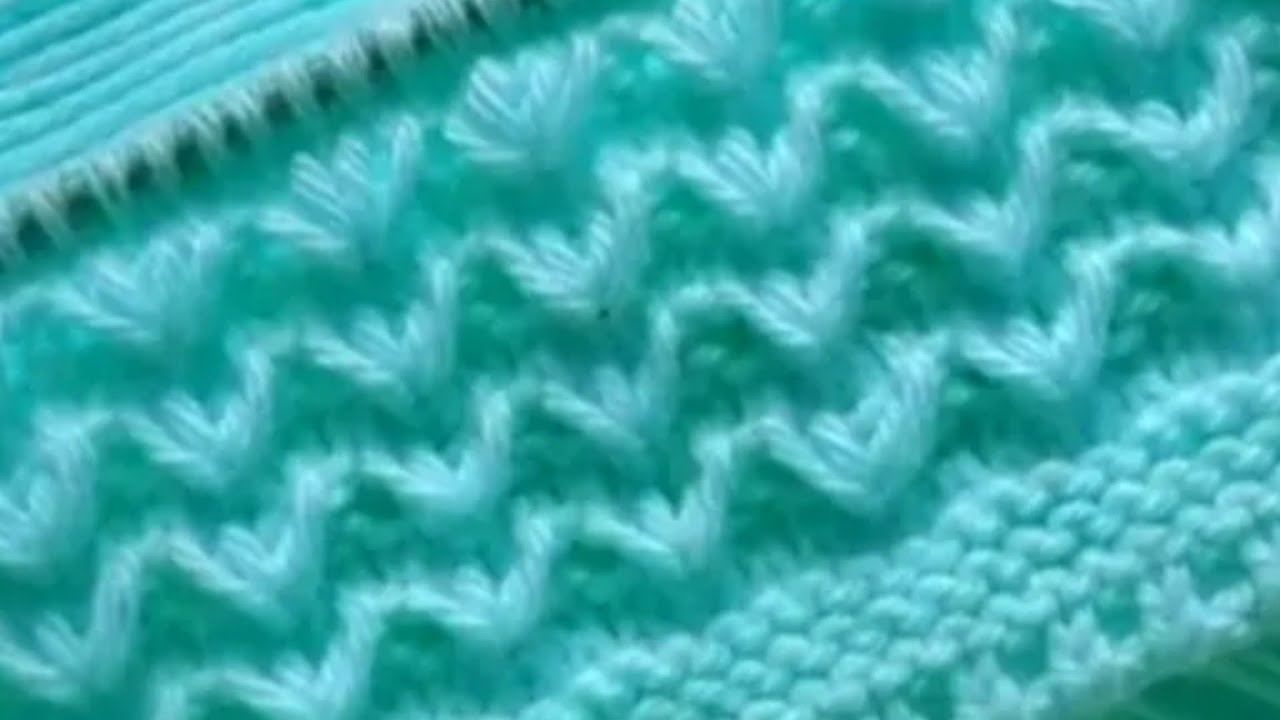 तीन फंदों का बुनाई डिजाइन। knitting pattern for cardigan/scarf/sweater & baby boy girl