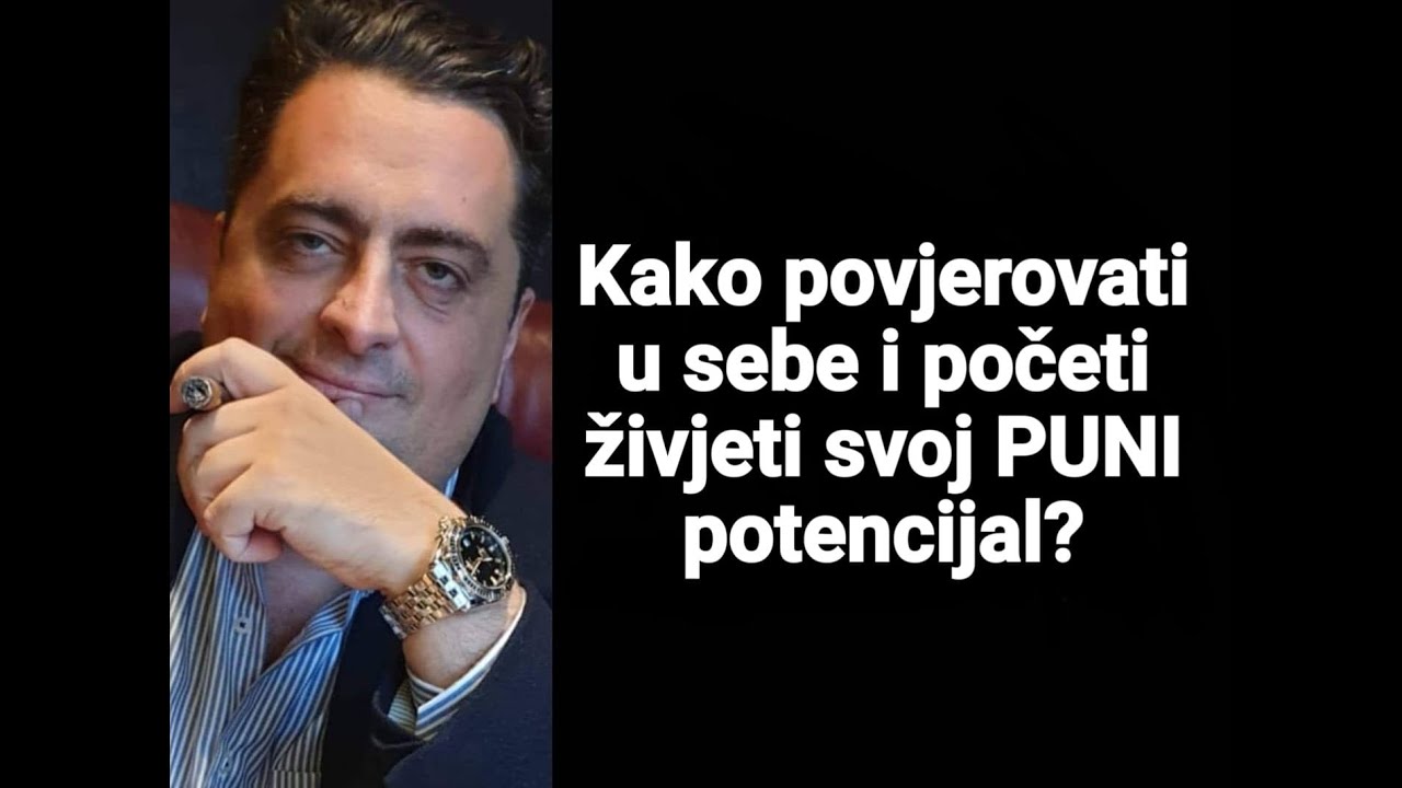 Dr Kenan Crnkic: Kako povjerovati u sebe i početi živjeti svoj puni potencijal?