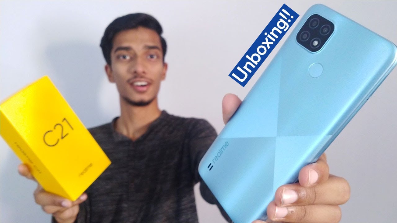 Realme C21 Cross Blue Unboxing & First Look - Design Ka Game hy!!