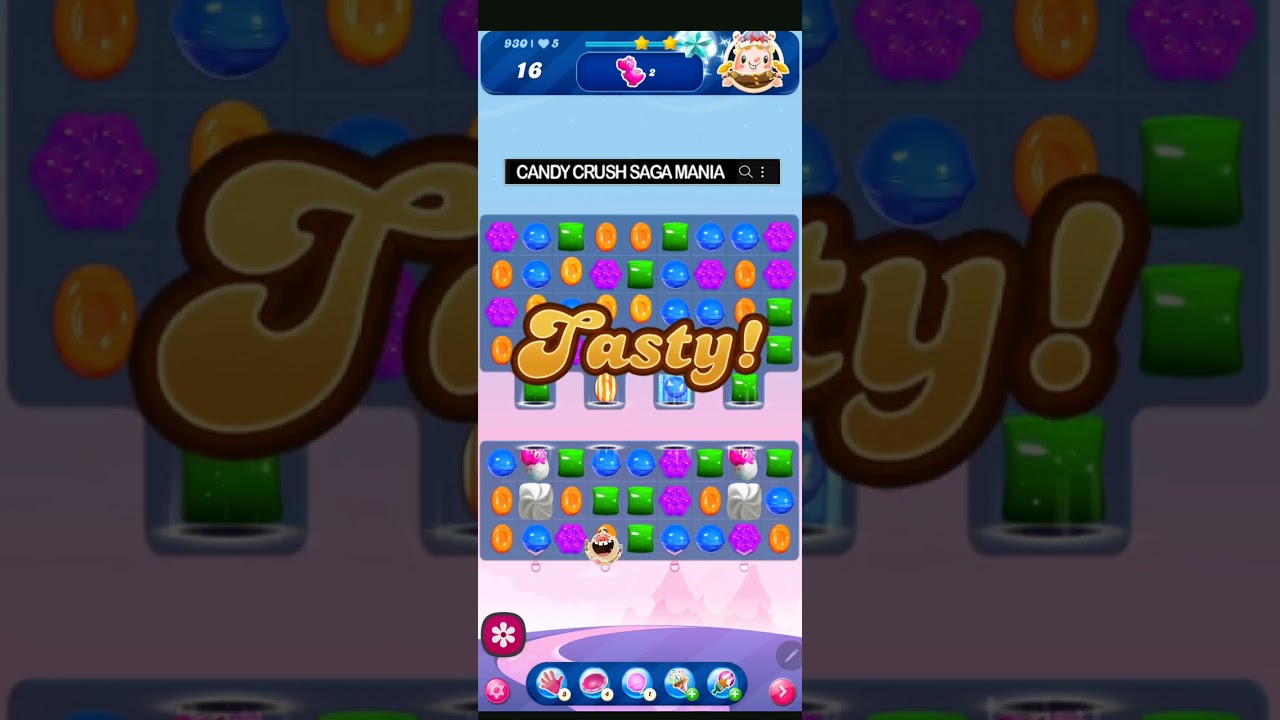 Candy Crush Saga Level 930 NO BOOSTERS ✅🔄 Mastery on the First try™ 20 UNGGA SMILE