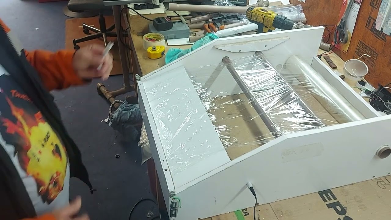Embaladora   com filme pvc , veja como fazer com material reciclados .
