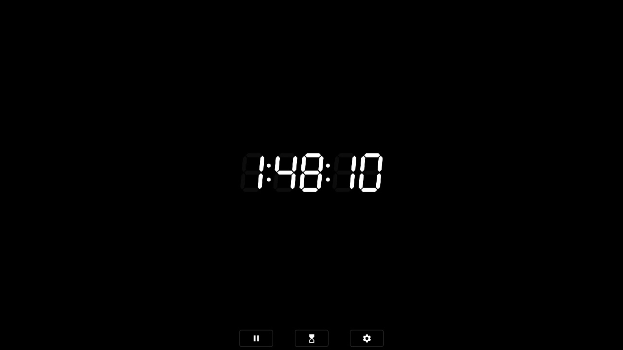 2 hour countdown 2 hour black screen timer No sound no music 2 hour focus timer 2 hour study timer 