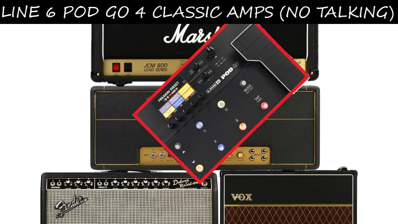 Line 6 POD GO | Classic Fender, Vox, and Marshall Guitar Tones