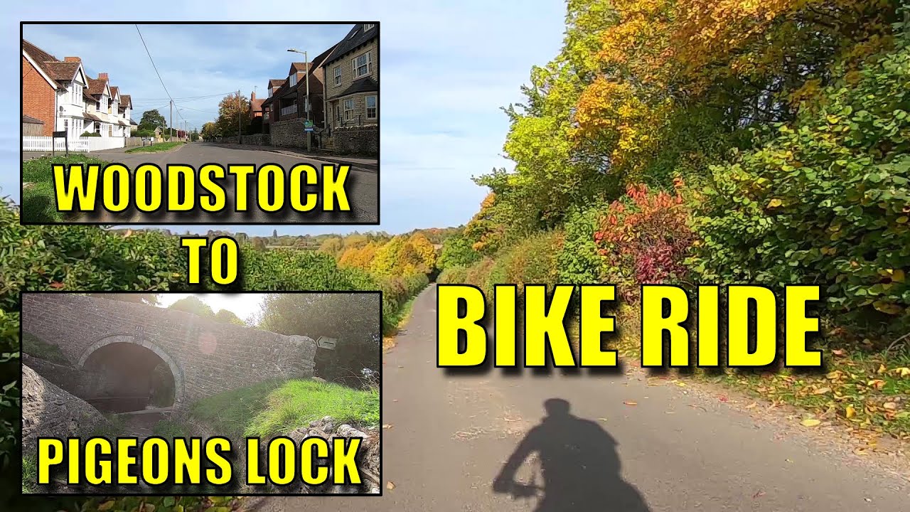 The trip home - Cycling from Woodstock town to Pigeons lock, Oxford canal.